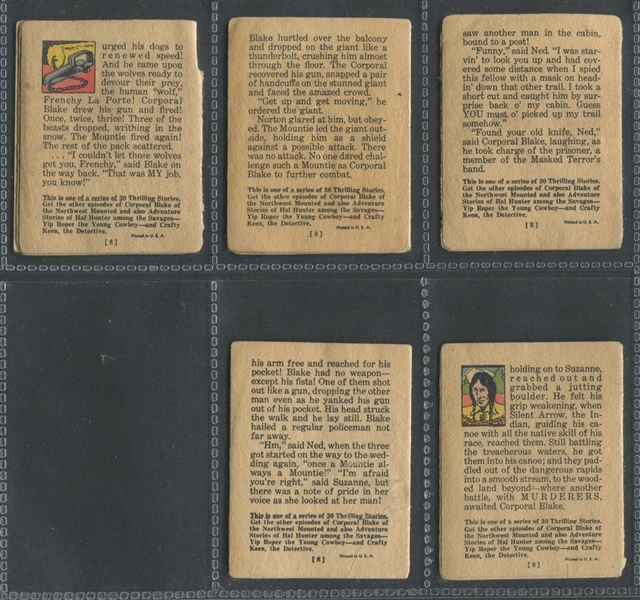 R25 Goudey Gum Thrilling Stories Corporal Blake Lot of (5) Booklets