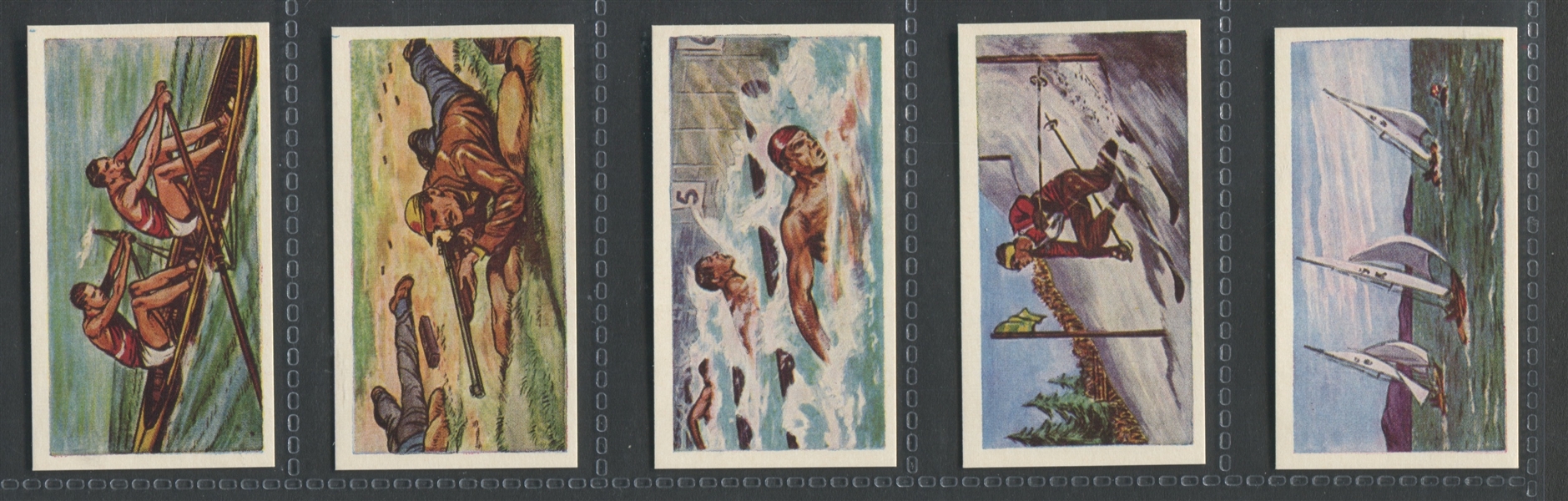 1959 Comet Sweets Olympic Achievements Complete Series 1 Set of (25) Cards