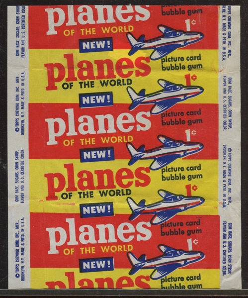 1957 Topps Planes One Cent Wrapper