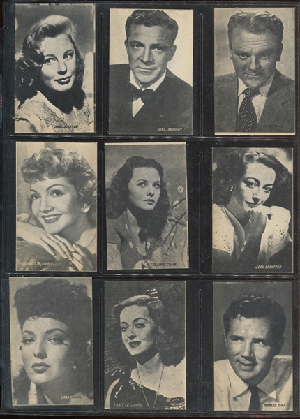 D-UNC Bond Bread Actors/Actresses Near Complete Set (34/48) Cards
