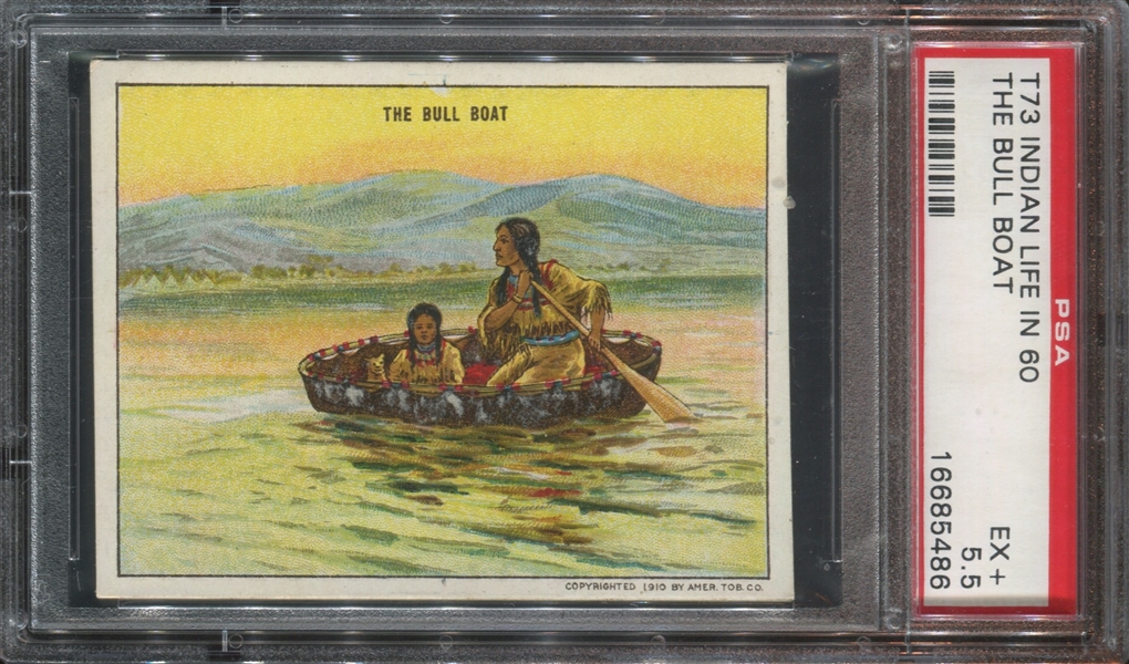 T73 Hassan Indian Life in 60's - The Bull Boat PSA5.5 EX+