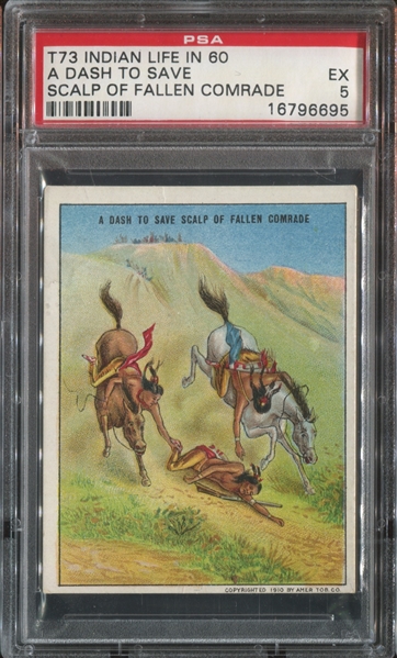 T73 Hassan Indian Life in 60's - A Dash to Save PSA5 EX