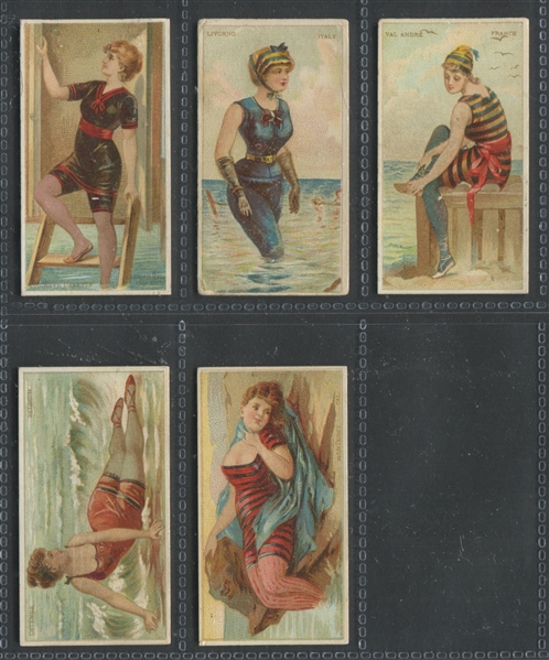 N232 Kinney Surf Beauties Lot of (5) Cards