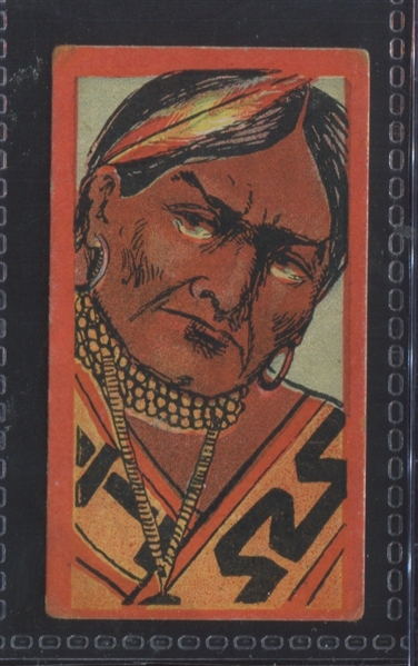 T74 Booker Tobacco Indian Series Tammany Type Card