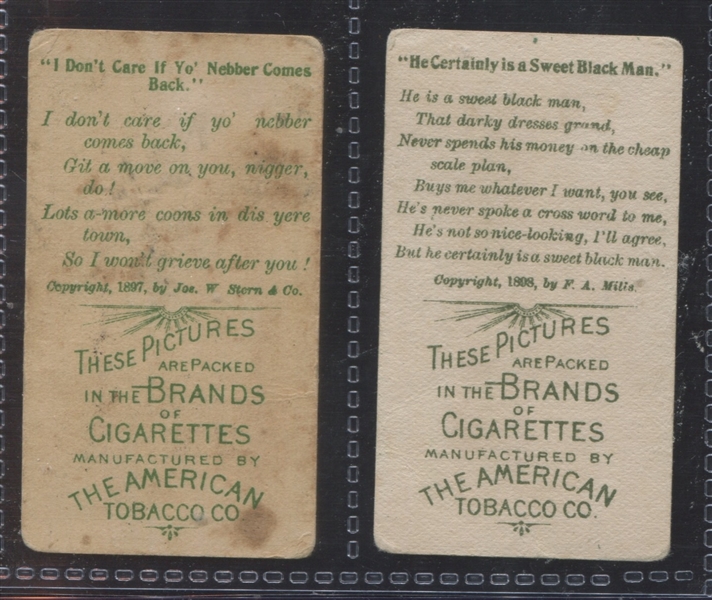 T410 American Tobacco Company Songs Lot of (2) Different