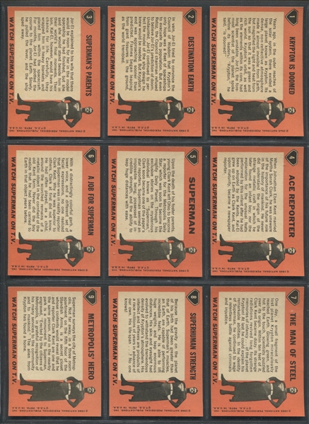 1966 Topps Superman Complete Set of (66) Cards