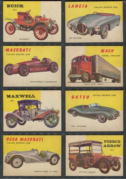 1954 Topps World on Wheels Complete Low Series Set (160)
