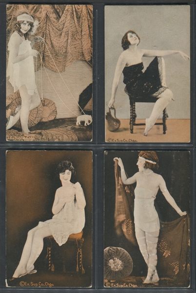 Vintage Duotone Exhibit Beauties Lot of (6) Cards