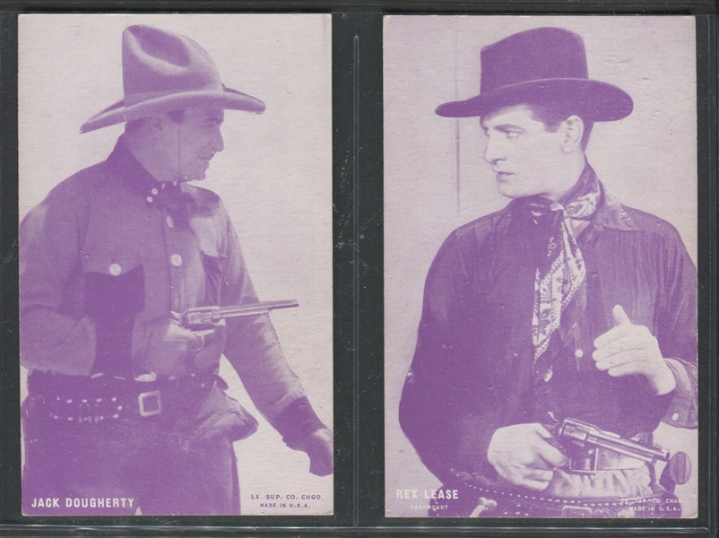 1930's Exhibit Purple-Tint Western Cards from Funland