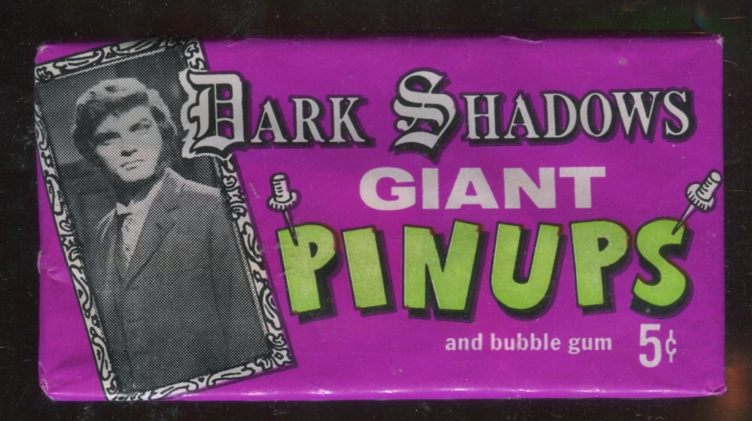 1969 Topps Dark Shadows Giant Pinups Unopened Wax Pack