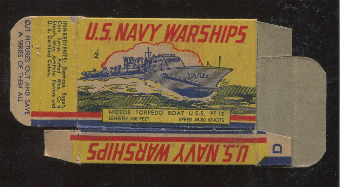 R98 Novel Package U.S. Navy Warships Complete Box - Cards #2/7