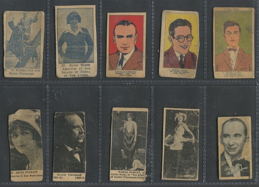 W Strip Card Mixed Lot of (14) With Presidents and Movie Stars