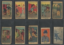 W539 Charlie Chaplin Strip Card lot of (8) Plus Two Other Chaplins