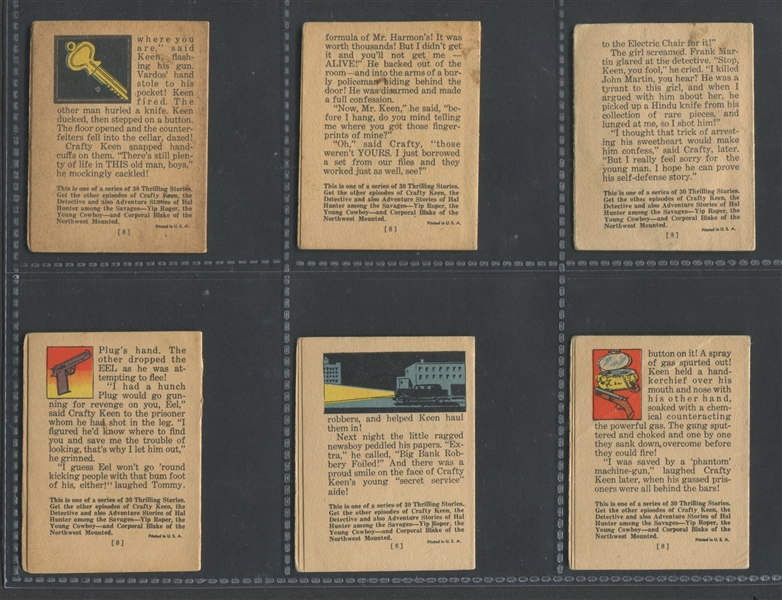 R25 Goudey Thrilling Stories Crafty Keen Complete Set of (7) Booklets
