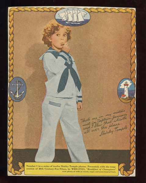 F272-63 Wheaties Shirley Temple Near Complete Set of (10/12) Panels