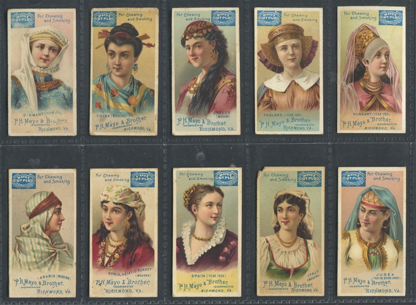 N305 Mayo Tobacco Headdresses Lot of (12) Cards