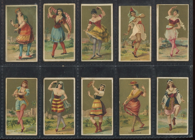N185 Kimball Dancing Girls of the World Lot of (40) Cards