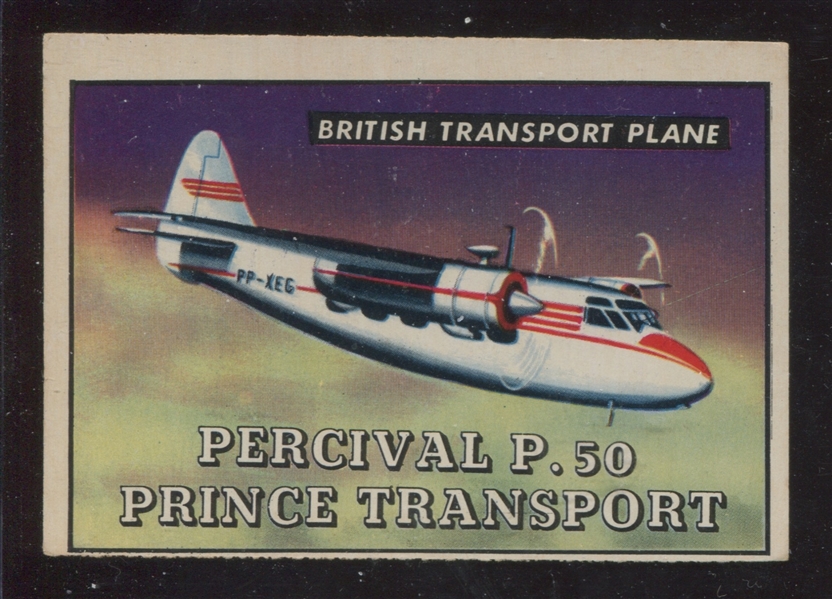 1952 Topps Wings #174 EX Percival P-50 Prince Transport