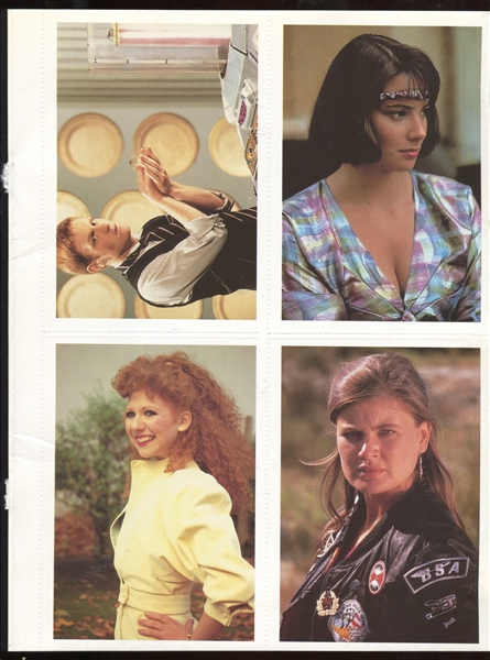 1992 Doctor Who BBC Photo Cards Four Card Panels (2 Different)