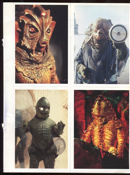 1992 Doctor Who BBC Photo Cards Four Card Panels (2 Different)