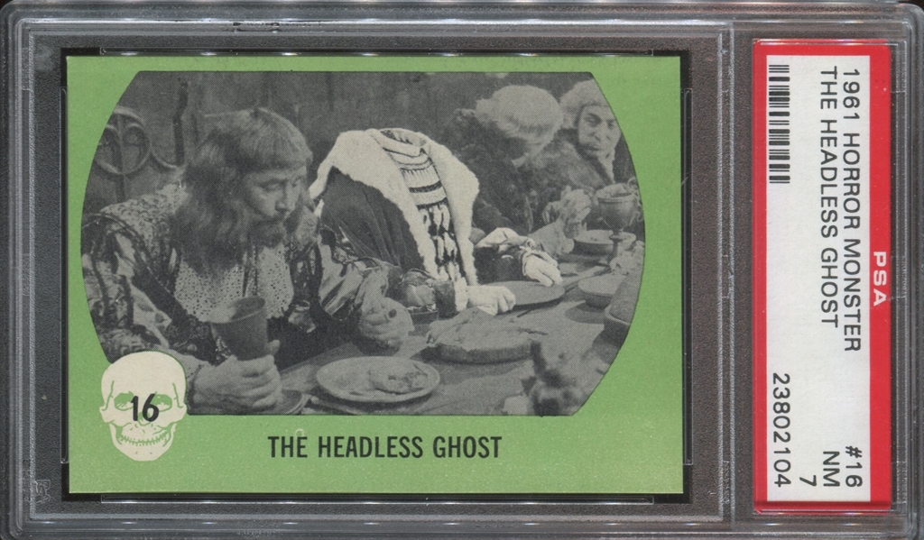 1961 Nu-Cards “Horror Monster” #16 PSA-7 (White back)