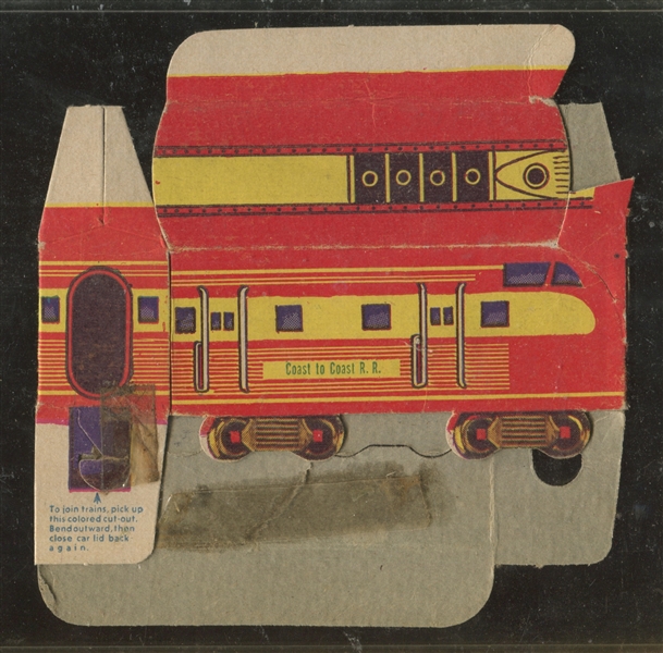 R-UNC Lefferts Novelty Train Midwest Streamliner Complete Candy Box
