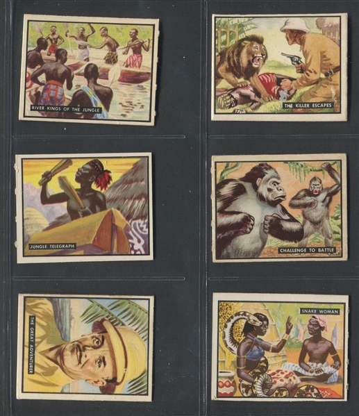 1950 Topps “Bring ‘Em Back Alive” cards lot of (55) cards