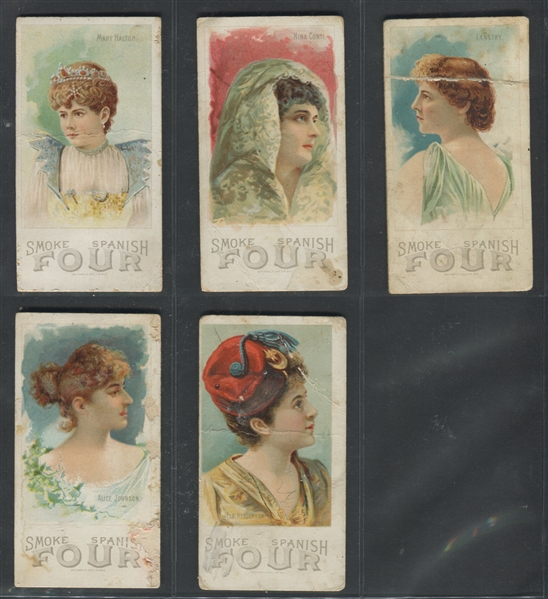 N532F Spanish Four Actresses Lot of (5) Cards