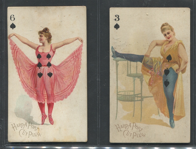 N458-3C Hard-A_Port Playing Cards (Maclin Zimmer) Lot of (2) Cards