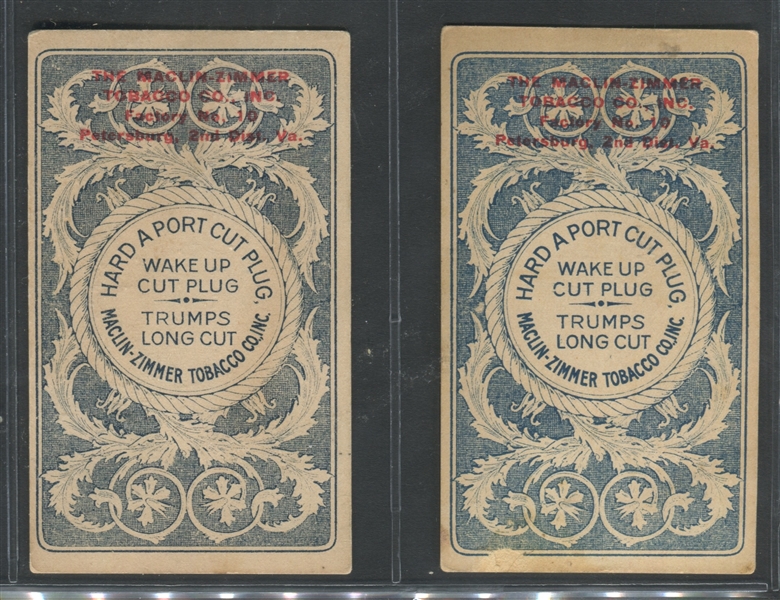 N458-3C Hard-A_Port Playing Cards (Maclin Zimmer) Lot of (2) Cards