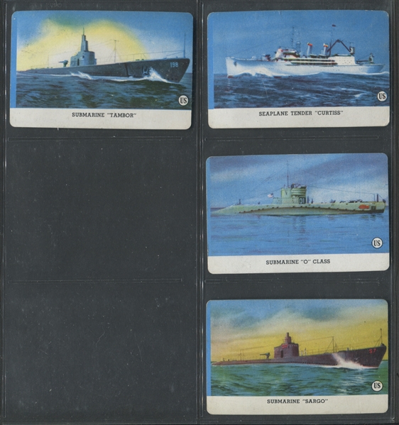 R112-6 Card-O U.S. Navy Series A (With Card-O Tagline) Complete Set of (22) Cards