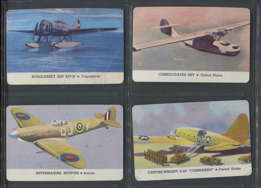 R112-5 Card-O Aeroplane Series D Lot of (13) Cards