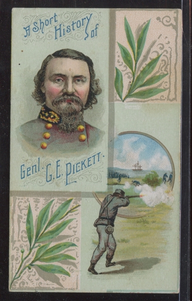 N114 Duke Cigarettes Histories of Generals - Pickett with Wrong Back