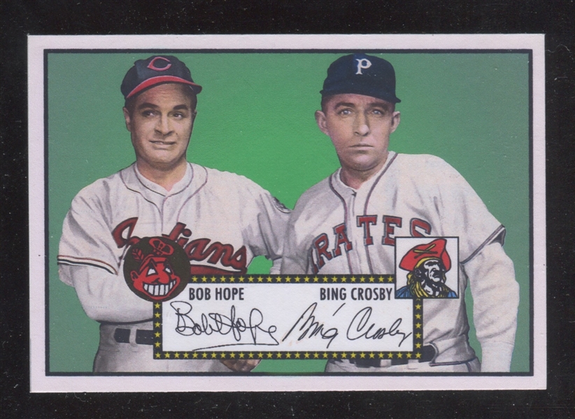 1952 Topps Baseball Format Bob Lemke Creation - Bob Hope / Bing Crosby #418