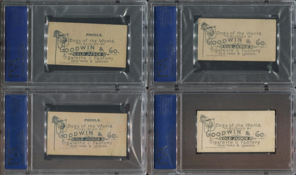 N163 Goodwin Old Judge Dogs of the World Lot of (7) PSA5 EX Graded Cards
