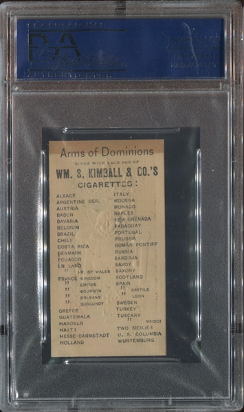 N181 Kimball Arms of Dominions Two Sicilies PSA7 NM