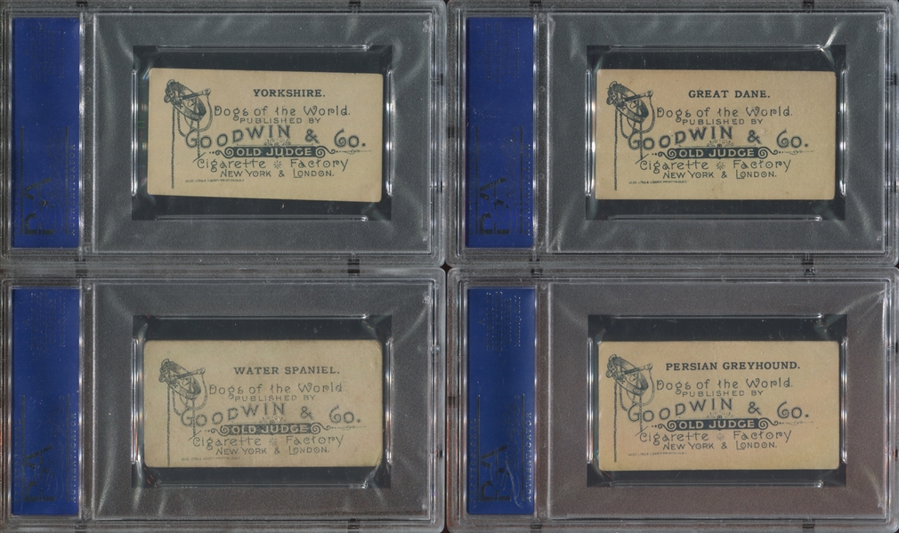 N163 Goodwin Dogs of the World Lot of (11) PSA3 VG Graded Cards