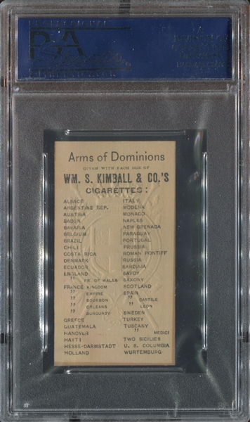 N181 Kimball Arms of Dominions Italy PSA8 NM-MT