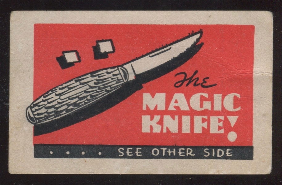 R155 General Gum Trick Cards The Magic Knife
