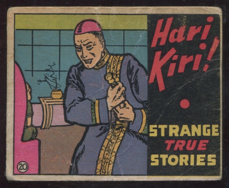 R144 Wolverine Gum Strange True Stories #20 Hari Kiri!