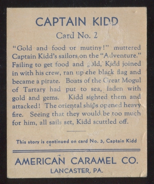 R14 American Caramel American Historical Characters Captain Kidd #2
