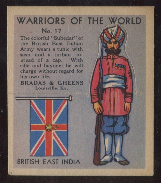 R170 Bradas & Gheens Warriors of the World #17 British East India