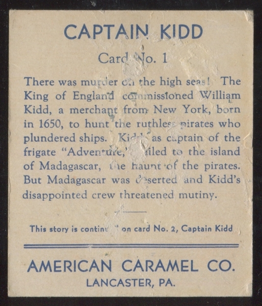 R14 American Caramel American Historical Characters Captain Kidd #1
