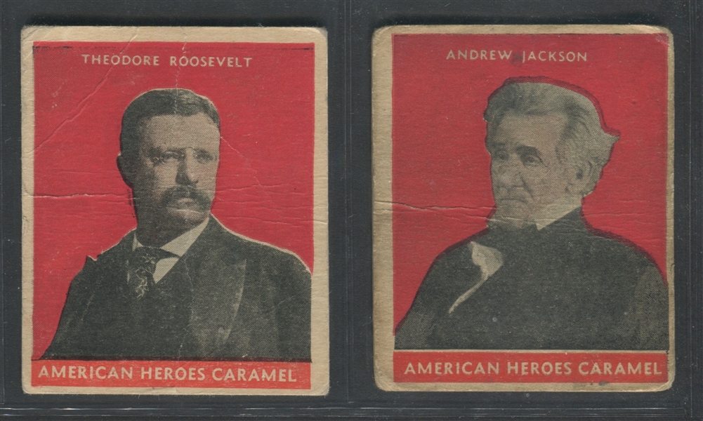 R114 U.S. Caramel Presidents Lot of (6) Cards 