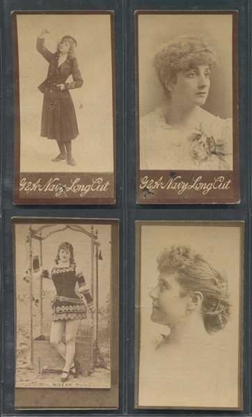 N150B Gail & Ax Actresses Lot of (4) Cards with (3) Different Types