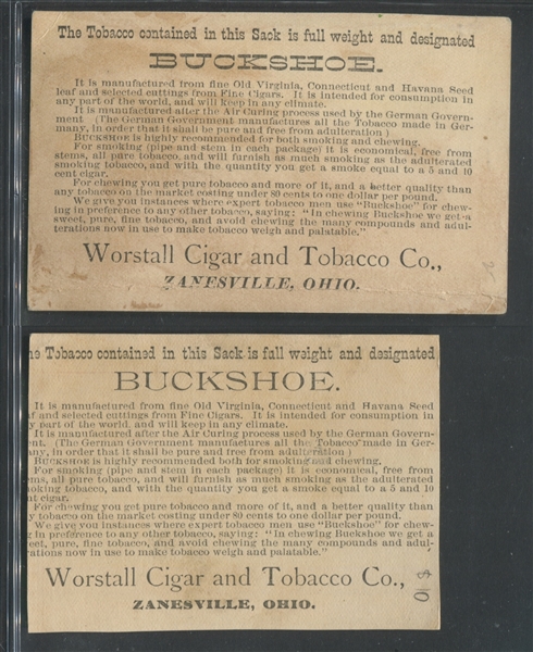 Mixed Lot of (7) Tobacco Company Trade Cards