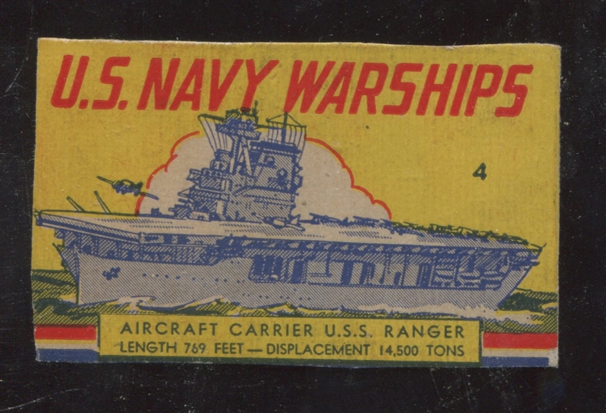 R98 Novel Package U.S. Navy Warships Lot of (2) Cards