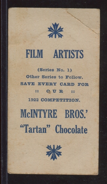 1920's McIntyre Bros (Australia) Film Artists - May Allison