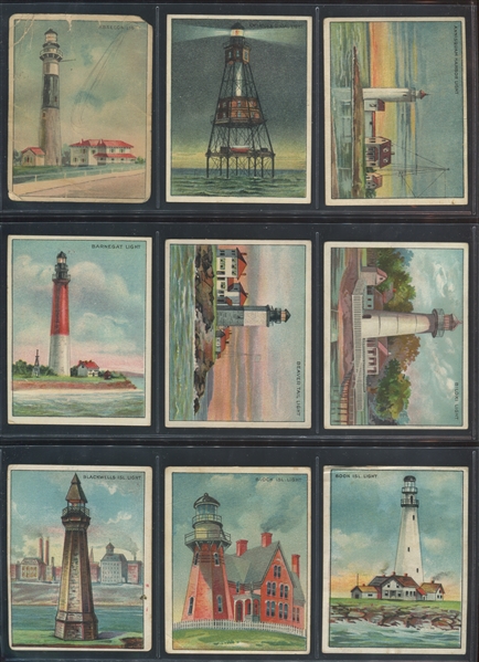 T77 Hassan Cigarettes Light Houses Complete Set of (50) Cards