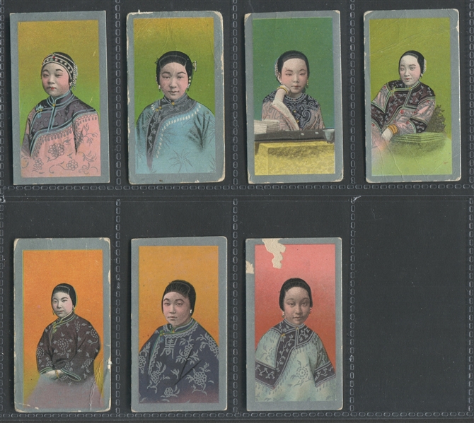 T441 British American Tobacco Chinese Girls Lot of (7) Cards